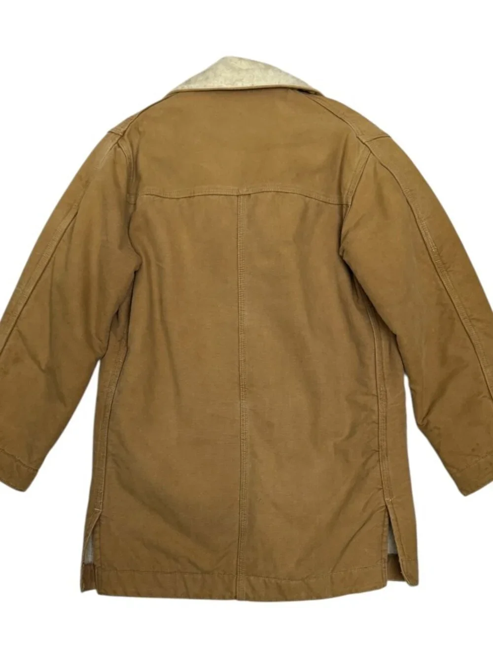 RARE CARHARTT Vintage 1960s Snagproof Sherpa Fleece Duck Canvas Chore Coat XS